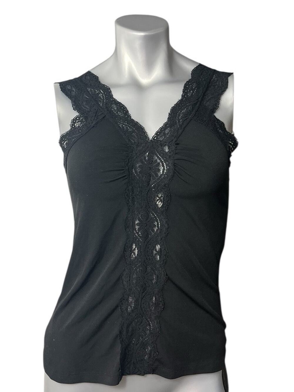 MKM Designs Women’s Babydoll Black Lace Y2K Dark Age Sleeveless Festival